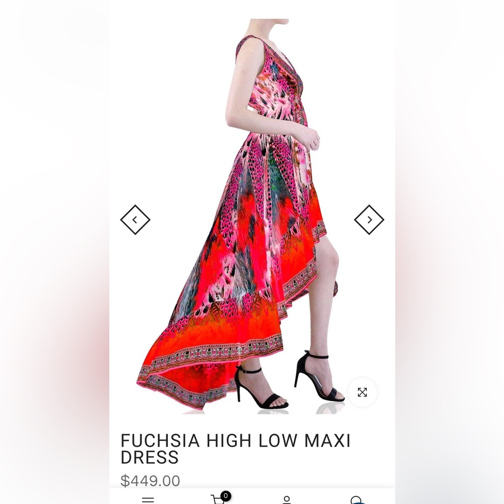 Sharida Parides High-Low Maxi Dress